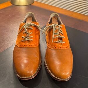 Nike Men's Orange and Brown Oxfords